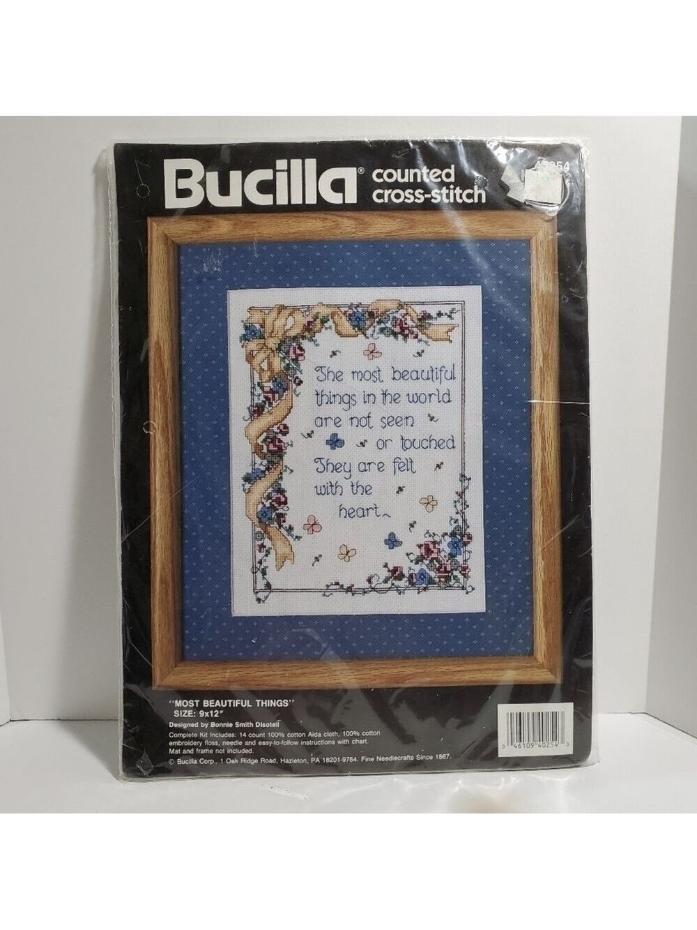 Vintage counted cross stitch Most Beautiful Things floral new original packaging